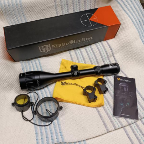 Hola buenas, vendo este visor marca Nikko Stirling de la serie Mountmaster de 4-12x50AO con ajuste frontal 00