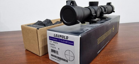 Buenas compañeros. 
   Pongo en venta Leupold vx-freedom 1.5-4x28, visor larga distancia al ojo, usado 00