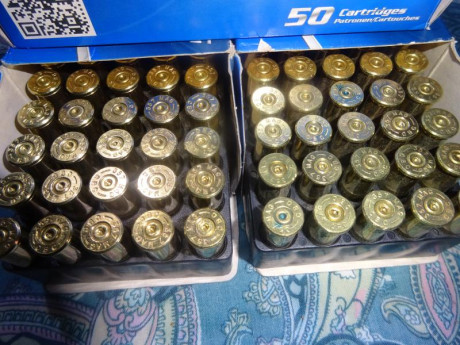 Buenas.
Vendo 250 vainas Magtech (CBC) del calibre .357 con 1 tiro, pulidas en tambor vibrador con cascara 01