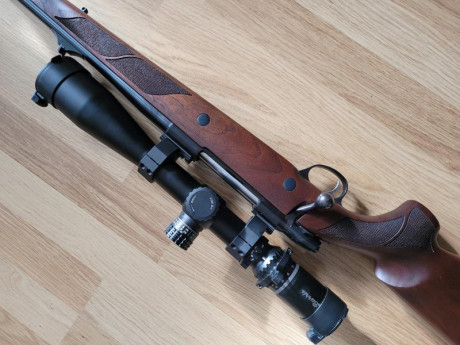 Hola.
Vendo Sako V , modelo 75 calibre 375 H&H.
Impecable estado. Muy poco uso. 
Con bases Weaver 00