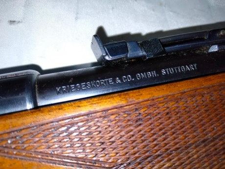 Hola, pongo a la venta una carabina Krico semiautomatica del calibre 22 LR 
la carabina es de un buen 02