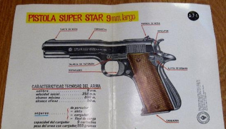 Busco Compro  Despiece repuestos UÑA ESTRACTORA Y AGUJA PERCUTORA  para la Star Super A calibre 9 Largo. 00