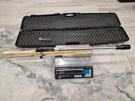 Hola, vendo carabina 22lr Grunig R3 acer, acción con cañon en acero inoxidable, compensador cicognani 02