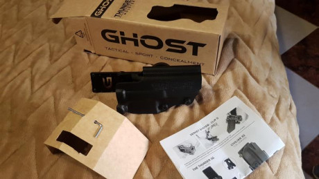 Se vende funda Ghost IPSC para Glock 17/19/22 etc... 
Comprada nueva hace unos dias para hacer curso IPSC, 30