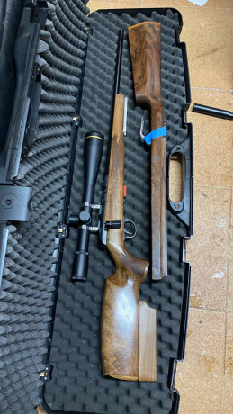 Anschutz 1727 con dos culatas, una para Restricted y otra para Sporter
Una máquina 
2000 €
636142876 0AF70597-36C4-4A07-9695-8B76CC1908BF.jpeg 00