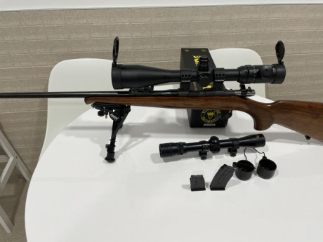  VENDIDO TODO  Se vende carabina Brno Mod 2-E calibre 22 lr 
Se vende con 2 cargadores de 5 y de 10, metálicos 00