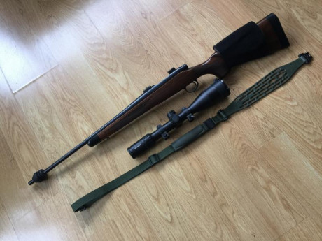 Equipo ideal para rececho.
Vendo Remington Seven CDL, en estado impecable, en madera con puntal de ébano, 02