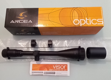 Visor Arcea 8-32x50 no usado en su embalaje original impoluto se regalan anillas altas para carril de 00