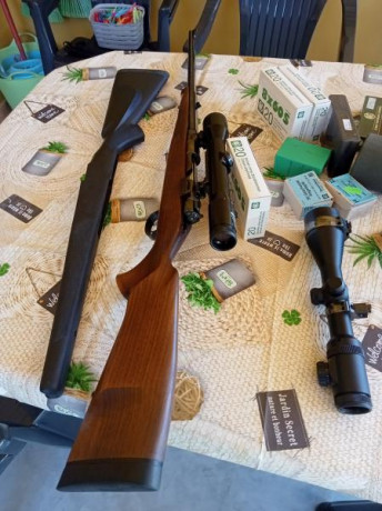 REBAJADO TODO EL EQUIPO A 1200 euros.
Un amigo ha heredado de un familiar este rifle, y prefiere venderlo, 02