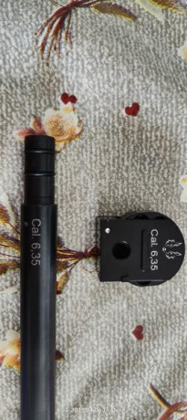 Vendo cañón de 600 mm para lobo hound. Agrupa muy bien. También un cargador del 6.35.   Todo por 130€ 01