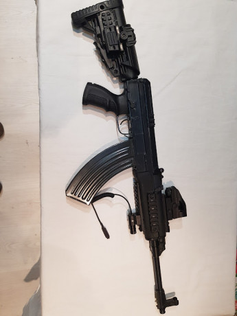 En venta este CZ858 Tactical muy customizado, calibre 7,62X39.
su precio 1.050 euros.
Esta en Madrid, 00