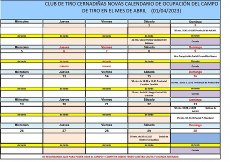 Buenas.

En semana santa voy a ir a Vigo de vacaciones y quisiera saber si hay campo de tiro allí, tanto 60