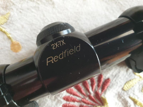 Mira Telescópica/Visor Rifle vintage, Redfield 2x-7x-32 wideview 1" (tubo 1 pulgada) con monturas 02