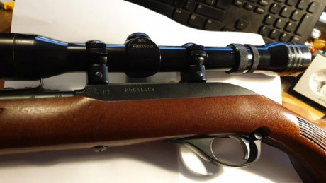 Mira Telescópica/Visor Rifle vintage, Redfield 2x-7x-32 wideview 1" (tubo 1 pulgada) con monturas 10