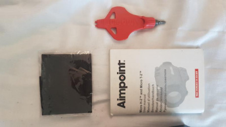 AIMPOIN H2  2 MOA con dos años y montura MACK caja y accesorios originales, TOTALMENTE NUEVO, 
AIMPOIN 00