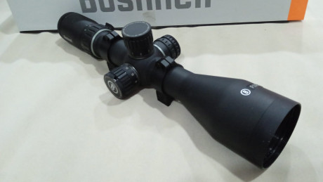 Perfecto, gama alta de Bushnell,  tubo de 34 para mayor luminosidad ,torretas balísticas altura y deriva 01
