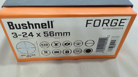 Perfecto, gama alta de Bushnell,  tubo de 34 para mayor luminosidad ,torretas balísticas altura y deriva 10