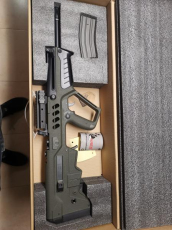 -FUSIL ICS L85 A2 ASSAULT RIFLE _ 220€
-Steyr Aug A3 PL ASG _ 150€
-ARES TAVOR 21 _ 160€
-G&G Mira 00