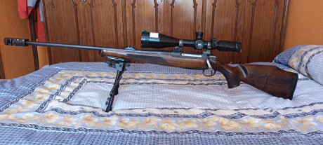 Se vende sauer 202 en 300wm ZURDO, con monturas completas Apell de 30mm,correa con enganches sauer rápidos 02