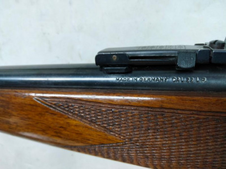 Hola, pongo a la venta una carabina Krico semiautomatica del calibre 22 LR 
la carabina es de un buen 21