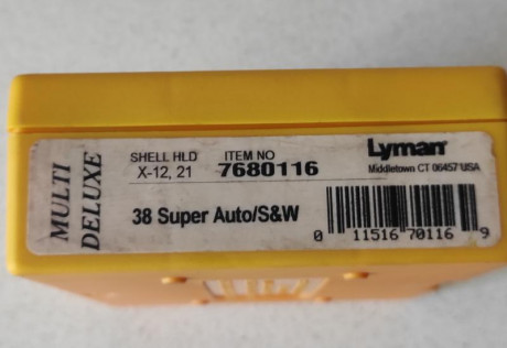 Vendo dies Liman 38 super auto y SW, también sirven para 9 largo o 9x23.   40€ + gastos de envío. 00