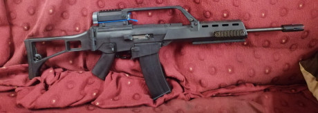 Se trata de una escelente replica del Hk-g36 construida sobre la base del indestructible Ruger 10/22, 00