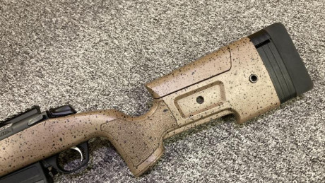 Se vende este rifle utilizado solo para caza y comprado en septiembre de 2022. Se entrega con carril Bergara 01