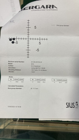Se vende este rifle utilizado solo para caza y comprado en septiembre de 2022. Se entrega con carril Bergara 10