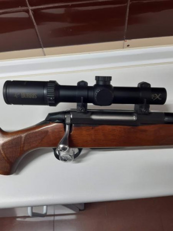 Rifle Tikka T3 Hunter calibre 338 Win mag, carril Picatinni y anillas Warne desmontables de 30. Visor 02