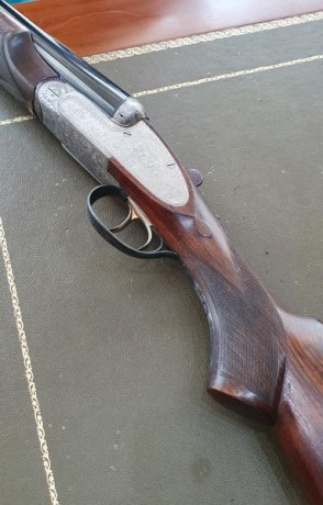 A la venta Escopeta UNION ARMERA Mod. Grulla 210 Special. Calibre 12, Cañon de 71 con 3* y 1*  Pletinas 02
