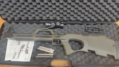 Vendo Carabina Walther G22, 2 cargadores, carro y visor, manual de instrucciones y maletín original. A 02