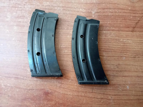 Buenas tardes
Vendo éstos cargadores para carabina Krico del 22 lr , de capacidad 10 balas.
En excelente 00