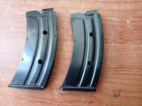 Buenas tardes
Vendo éstos cargadores para carabina Krico del 22 lr , de capacidad 10 balas.
En excelente 10