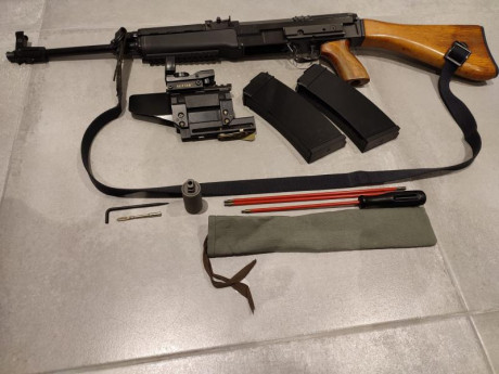 Buenas tardes, Vendo mi fusil VZ 58 CZECH SMALLS ARMS REP. CHECA se entrega tal la fotografía; 2 (kits 00