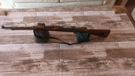 Vendo fusil Oviedo (Mod.1916), en calibre 308 W.
Lleva grabado el emblema de la Guardia Civil porque fué 02