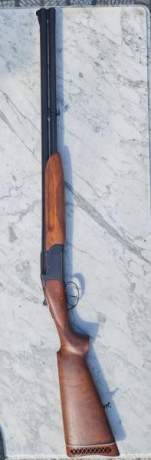 Vendo escopeta superpuesta marca Felix Sarasqueta y Cia, modelo Merke, calibre 12, cañones ventilados. 02