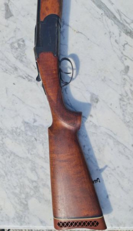 Vendo escopeta superpuesta marca Felix Sarasqueta y Cia, modelo Merke, calibre 12, cañones ventilados. 00