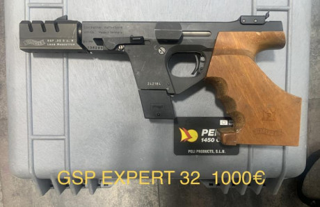 Vendo mi GSP Expert del calibre 32, pocos tiros, esta como se ve en la foto, algún pequeño arañazo del 00