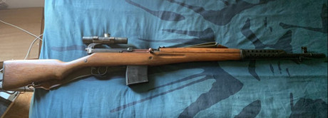 VENDIDO RIFLE TOKAREV SVT-40 SEMIAUTOMÁTICO SNIPER CON MIRA TELESCÓPICA. 
CALIBRE 7,62 x 54 R.
AÑO 1940.
TODO 02