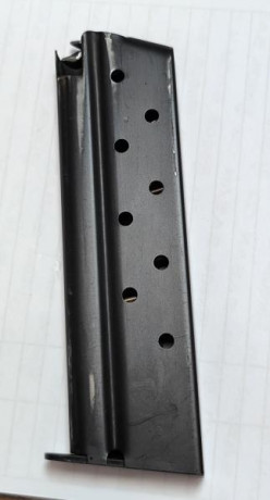 Vendo 2 cargadores 1911 del 9 Para. Y 1 del 38 Super, de 9 disparos.
- 1 del 9 Para. Mac-Gar inox, 25€.
- 12