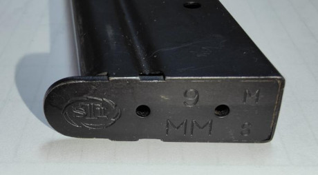 Vendo 2 cargadores 1911 del 9 Para. Y 1 del 38 Super, de 9 disparos.
- 1 del 9 Para. Mac-Gar inox, 25€.
- 11