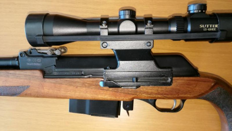Un amigo vende rifle semiautomático Molot cal. 3006 con bases desmontables y visor Shutter 1,5-6x42E. 01