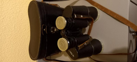 Prismaticos de 7x50 aumentos de la antigua USSR, comprados en los años 70 , con su funda original de cuero 02