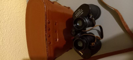 Prismaticos de 7x50 aumentos de la antigua USSR, comprados en los años 70 , con su funda original de cuero 12