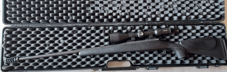 Vendo rifle  Bergara B14 Sporter 
Calibre  300 WM 
Visor  Avistar 3-12X56 , retícula iluminada.
Bases 01
