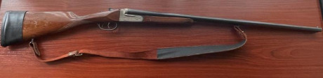 Escopeta paralela Larrañaga calibre 28. Expulsora. Marcas de uso en madera pero funciona perfectamente. 01