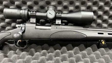 Se vende Remington 700 calibre .308 con cañón semi pesado fluteado y con rosca, lleva montado un disparador 01