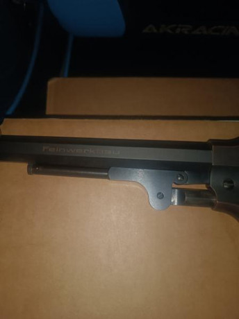 Me dispongo a vender muy a mi pesar este magnífico revolver FEINWERKBAU HISTORY N°2 con 3 puntos intercambiables 01