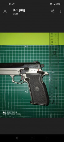 Hola. Vendo esta pistola impecable dos cargadores de 13 disparos armazón de aleación . mide lo mismo que 00