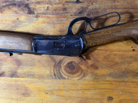 Se vende rifle de palanca Rossi .357 magnum modificado con un guardamanos completo y anillas porta fusil 02